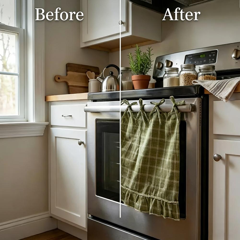 Oven Skirt Artisanal Farmhouse - Home Decor Outside 评论和价格