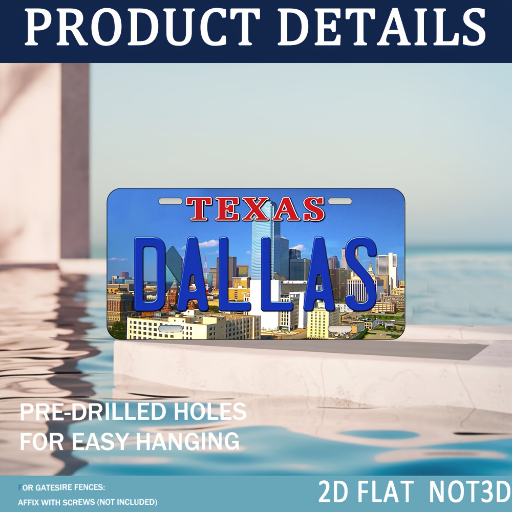 2D Flat, 1pc Vintage Texas Dal - Home Decor Dallas 评论和价格